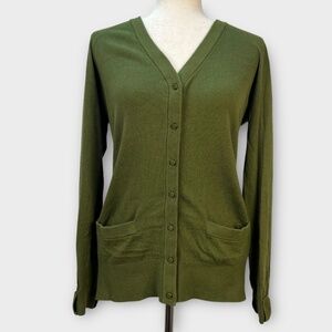 Kate Spade Womens Cardigan Sweater Cashmere Blend Fall Live Colorfully Button M